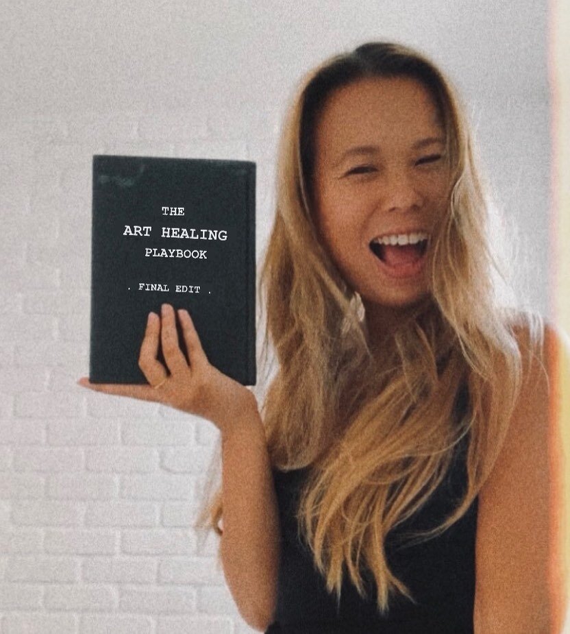 The final edit of The Art Healing Playbook is done!!!!🎉 Well&hellip; I mean how do you actually know when your labour of love is ready to be seen by the world? My inner perfectionist is telling to go through it once more, there is always room for im